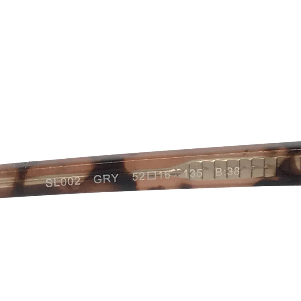Slay Eyeglasses Frames SL002 GRY Gray Tortoise Cat Eye Full Rim 52-16-135